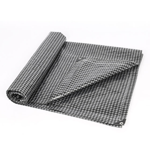 Tartas Promocionales de Protección Sol Tarra En Blanco Y Negro PE Tarpaulin